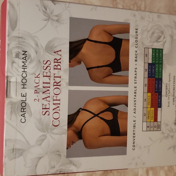 Carole Hochman comfort comvertible seamless bra set of two size M new in box - Picture 2 of 4